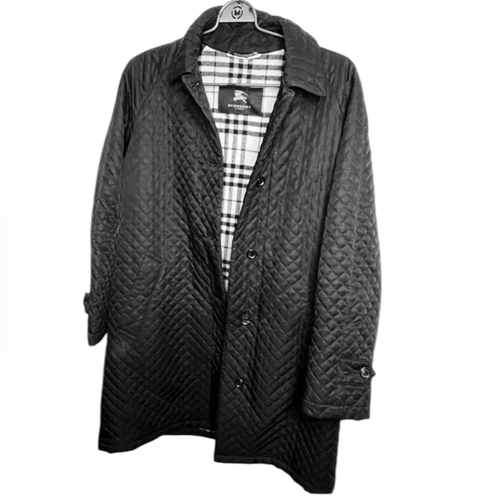 Burberry diamond quilted trench coat jacket
